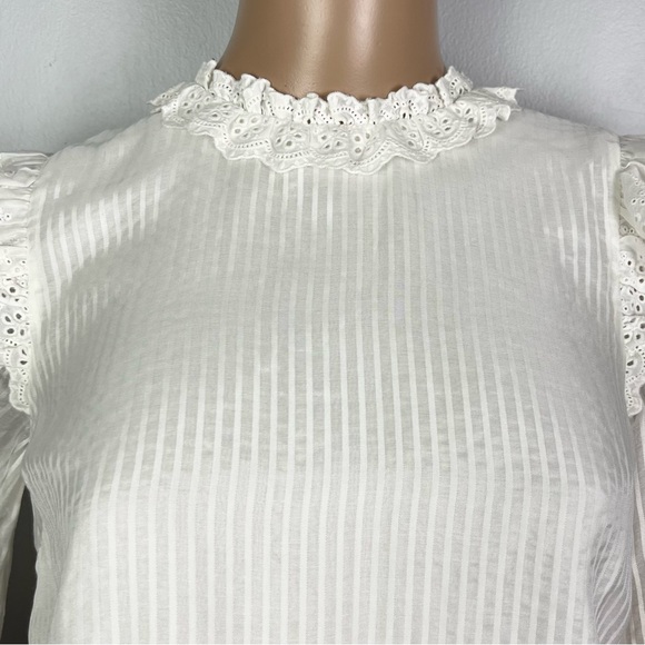 NEW CAMI NYC WHITE STRIPED ROMPER - Picture 3 of 12